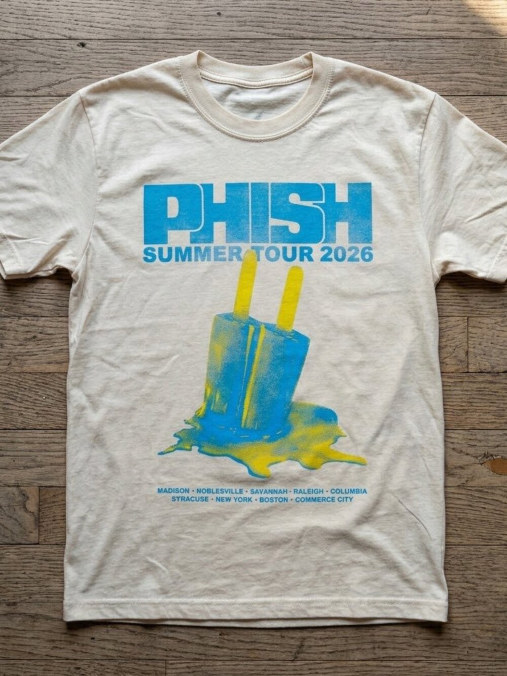 Phish Summer Tour 2026 Melted Popsicle Concert Graphic T-Shirt